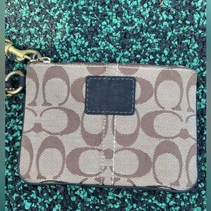 Coach Brown and Tan Signature Vintage Clutch Price Drop $27